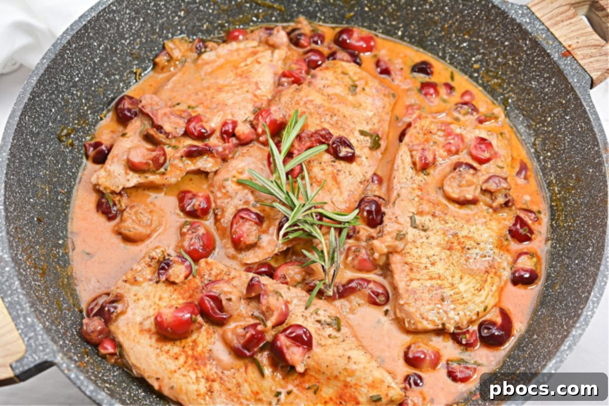 Step 9-10: Simmering the skillet chicken, then removing the lid to thicken the sauce.