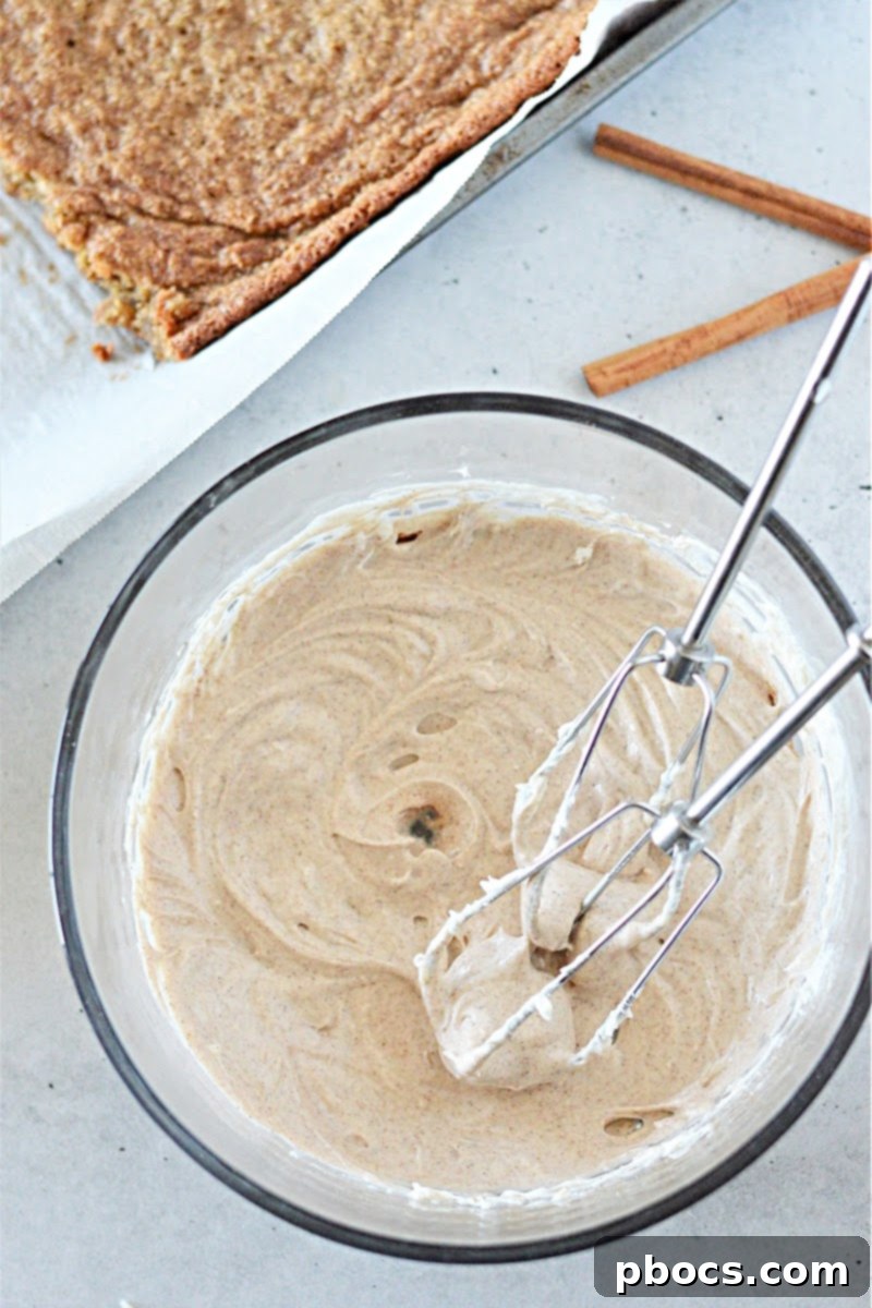 Baked Keto Gingerbread Cookie Bars cooling in a pan
