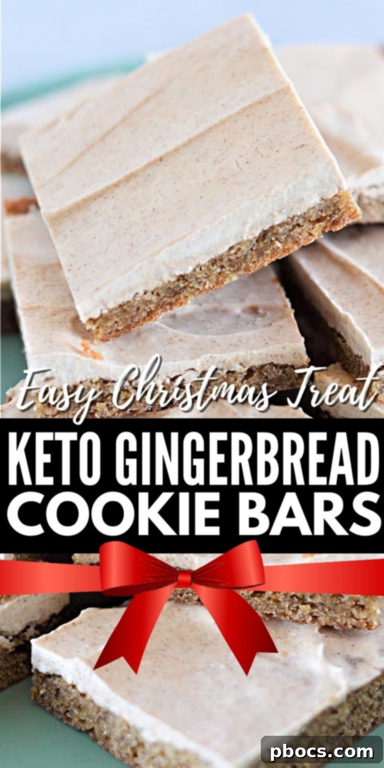 Pin for later: Keto Gingerbread Cookie Bars #ketogingerbreadcookiebars #gingerbreadcookiebars