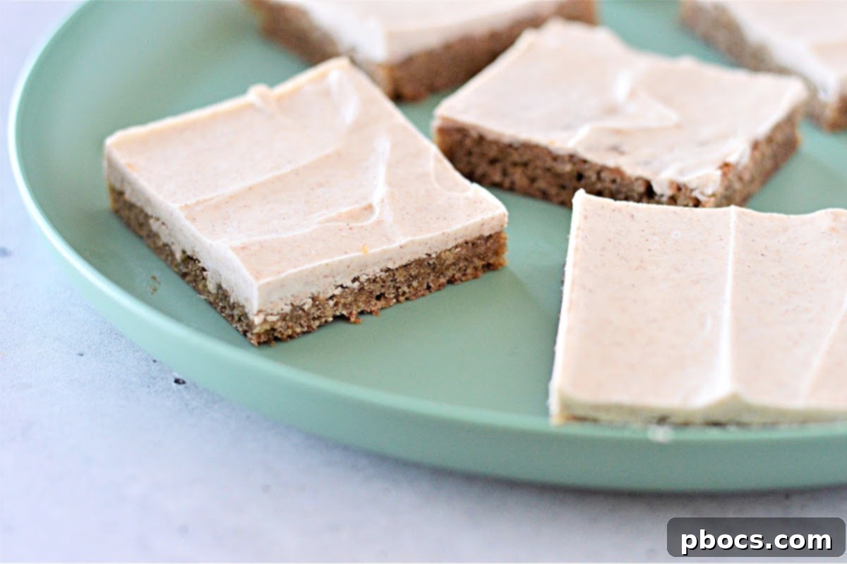 Keto Gingerbread Cookie Bars stored in an airtight container