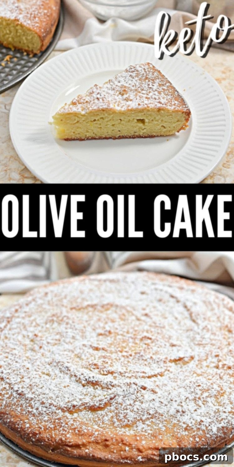Keto Olive Oil Cake 12 Keto Olive Oil Cake - Vertical image for Pinterest