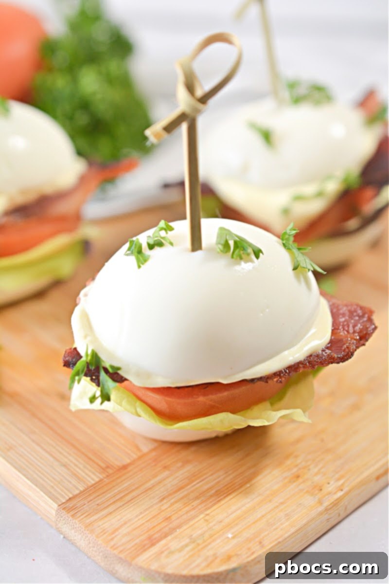 Keto BLT Egg Bites 2 Keto BLT Egg Sliders, a delicious low-carb appetizer for parties