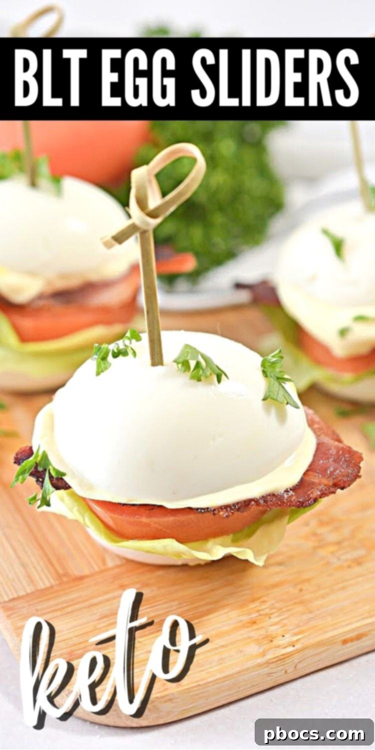 Keto BLT Egg Bites 9 Keto BLT Egg Sliders - The perfect low-carb, healthy party appetizer for any occasion. Delicious and easy to make!