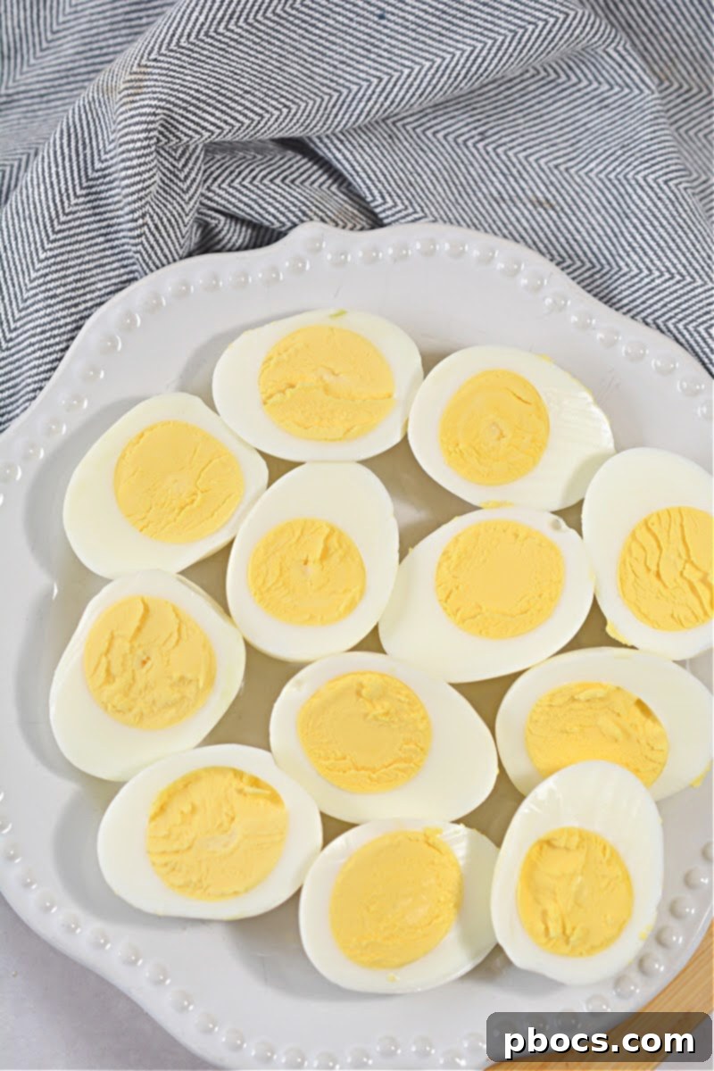 Keto BLT Egg Bites 8 Prepping hard-boiled eggs for Keto BLT Egg Sliders