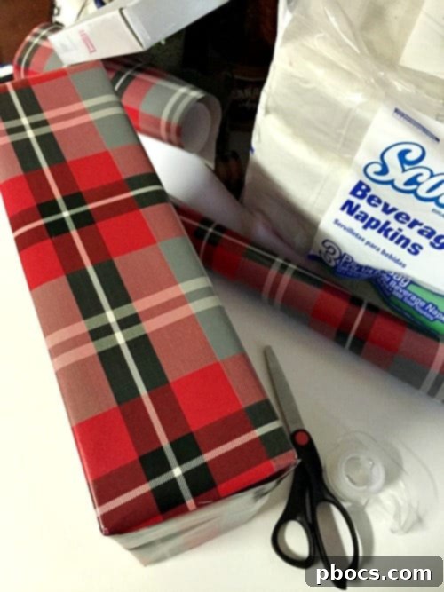 DIY Beverage Napkin Holder 