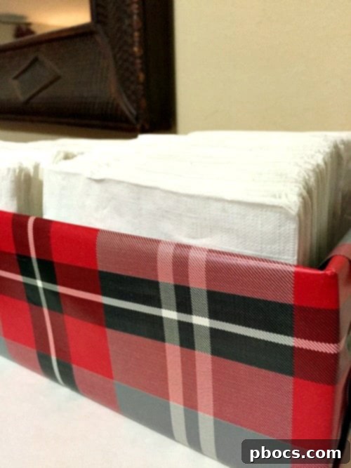 DIY Beverage Napkin Holder 