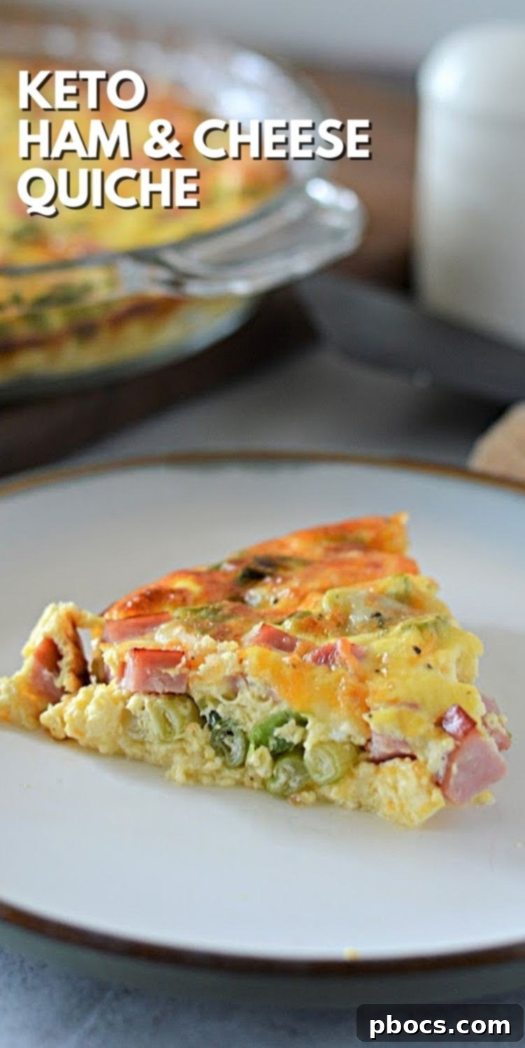 Keto Ham and Cheese Quiche