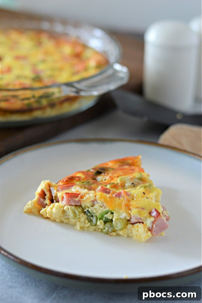 Keto Ham and Cheese Quiche