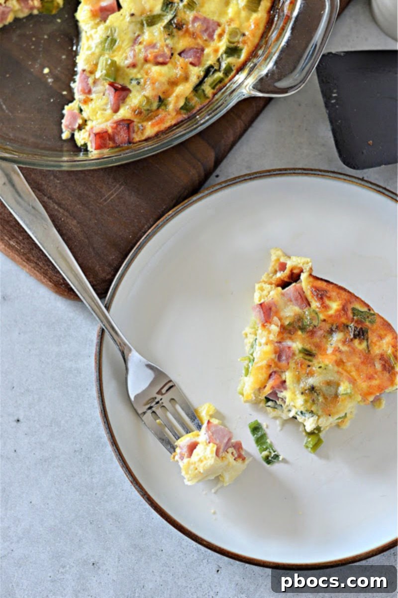 Keto Ham and Cheese Quiche