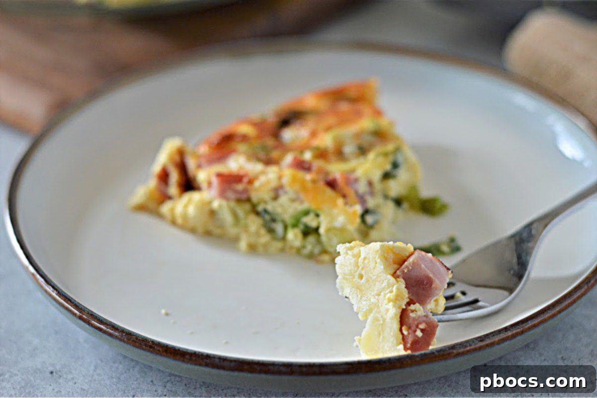 Keto Ham and Cheese Quiche