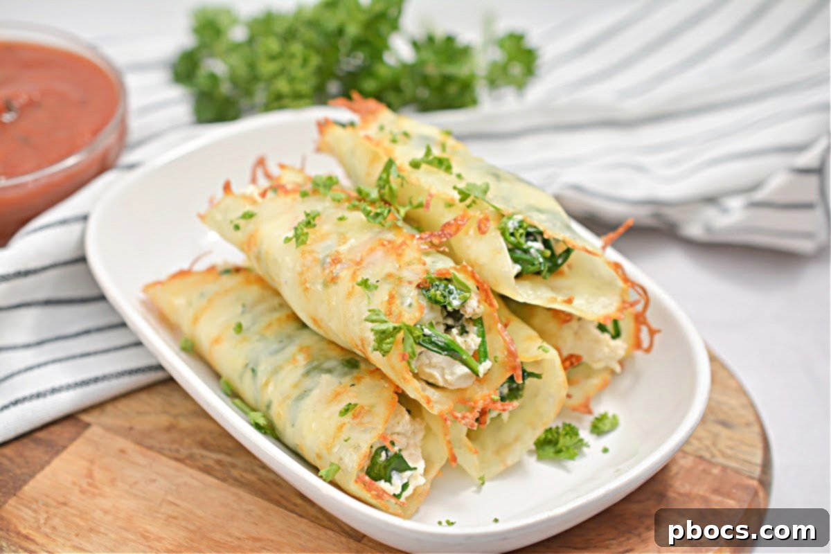 Folding the cheese around the filling