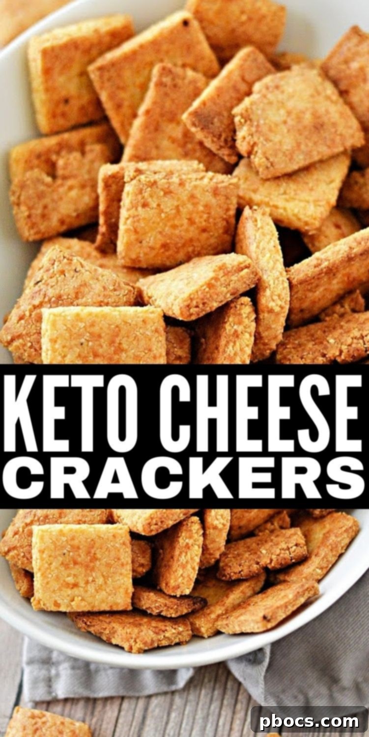 Keto Cheese Crackers for your low-carb snack collection
