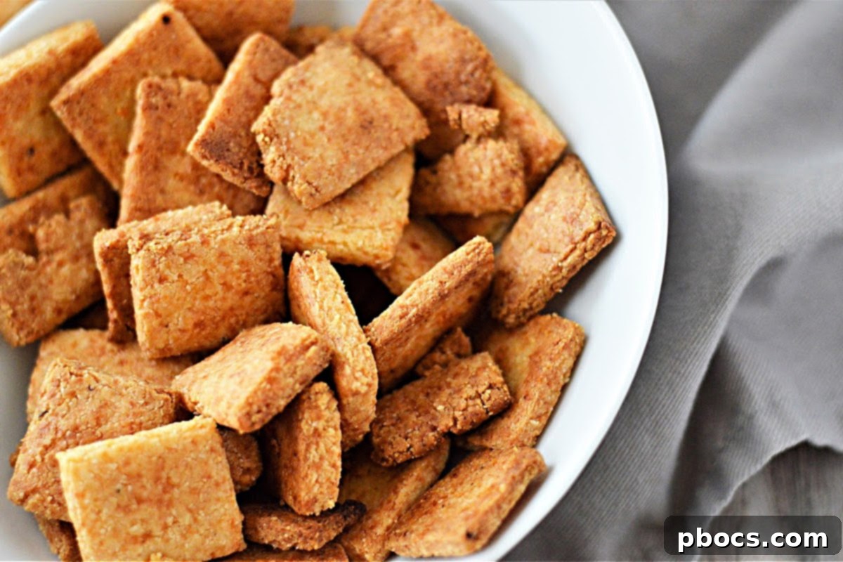 Assortment of Keto Cheese Crackers with various seasonings