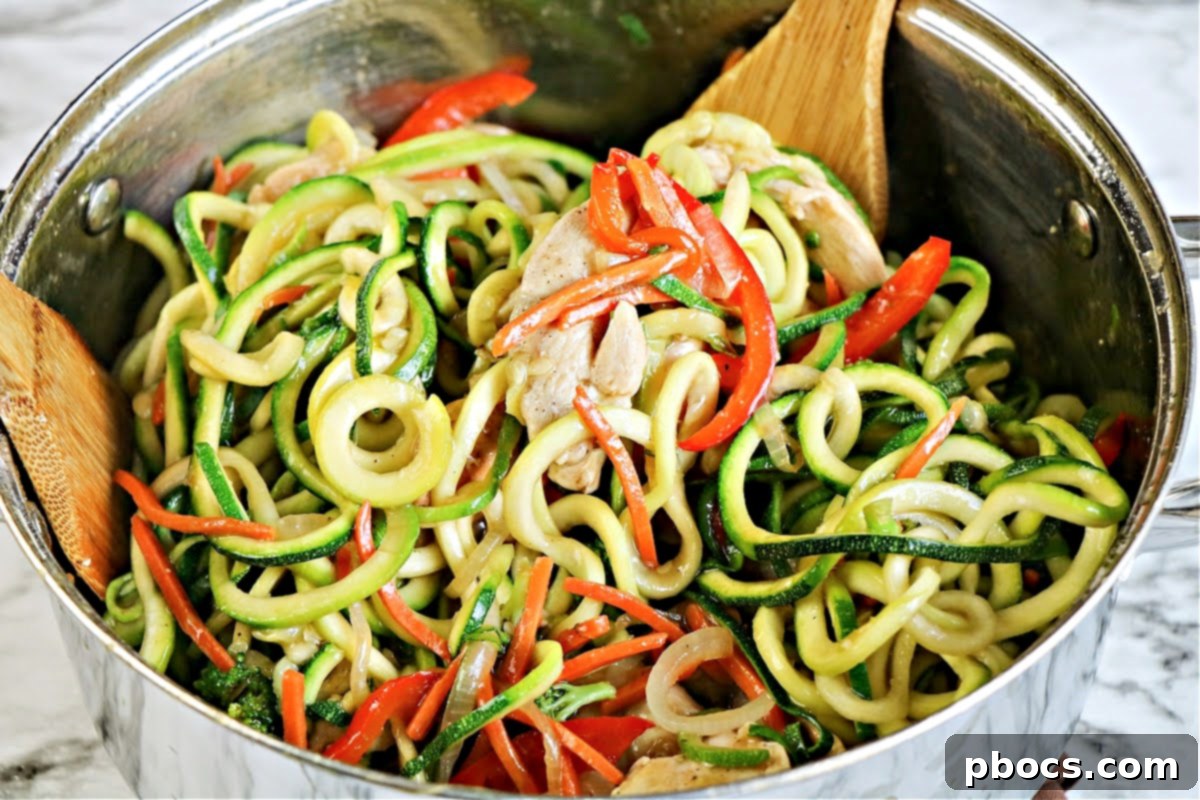 Wholesome Chicken Zoodle Stir-Fry 12 Whisking the savory low-carb lo mein sauce ingredients