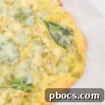 Keto Chicken Pesto Flatbread