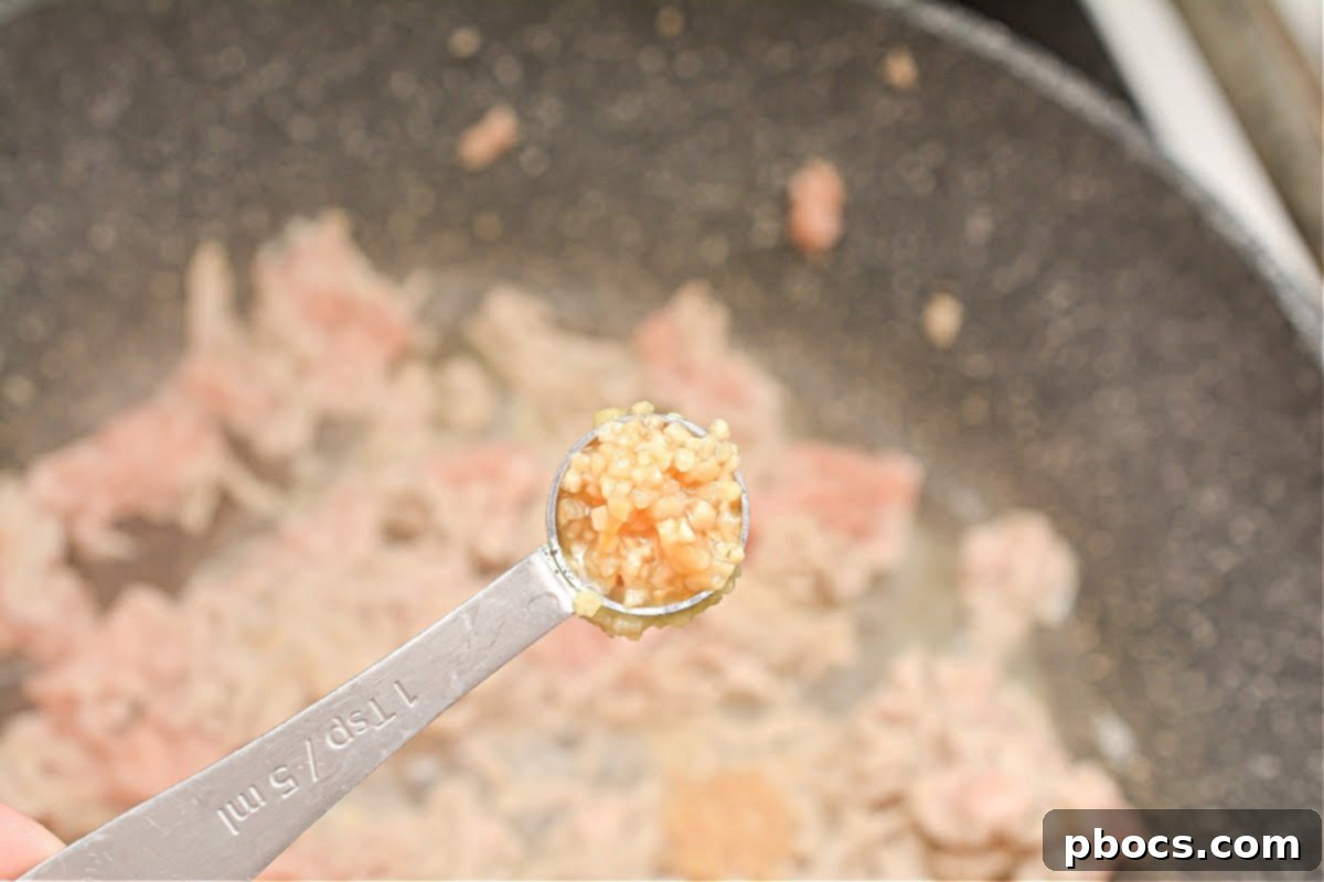 Cooking Ground Chicken for Dan Dan Noodles