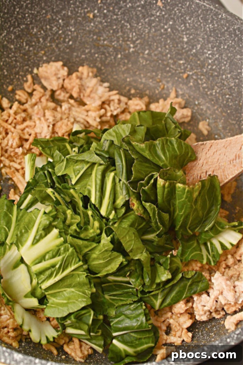 Adding Spices to Ground Chicken Mixture