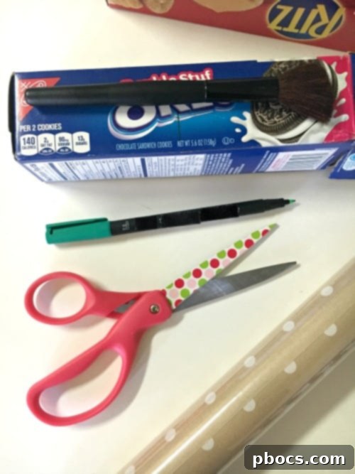 Measuring for DIY Makeup Brush Holder Craft