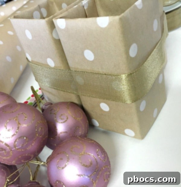 Tying Wrapped Boxes with Wire Ribbon