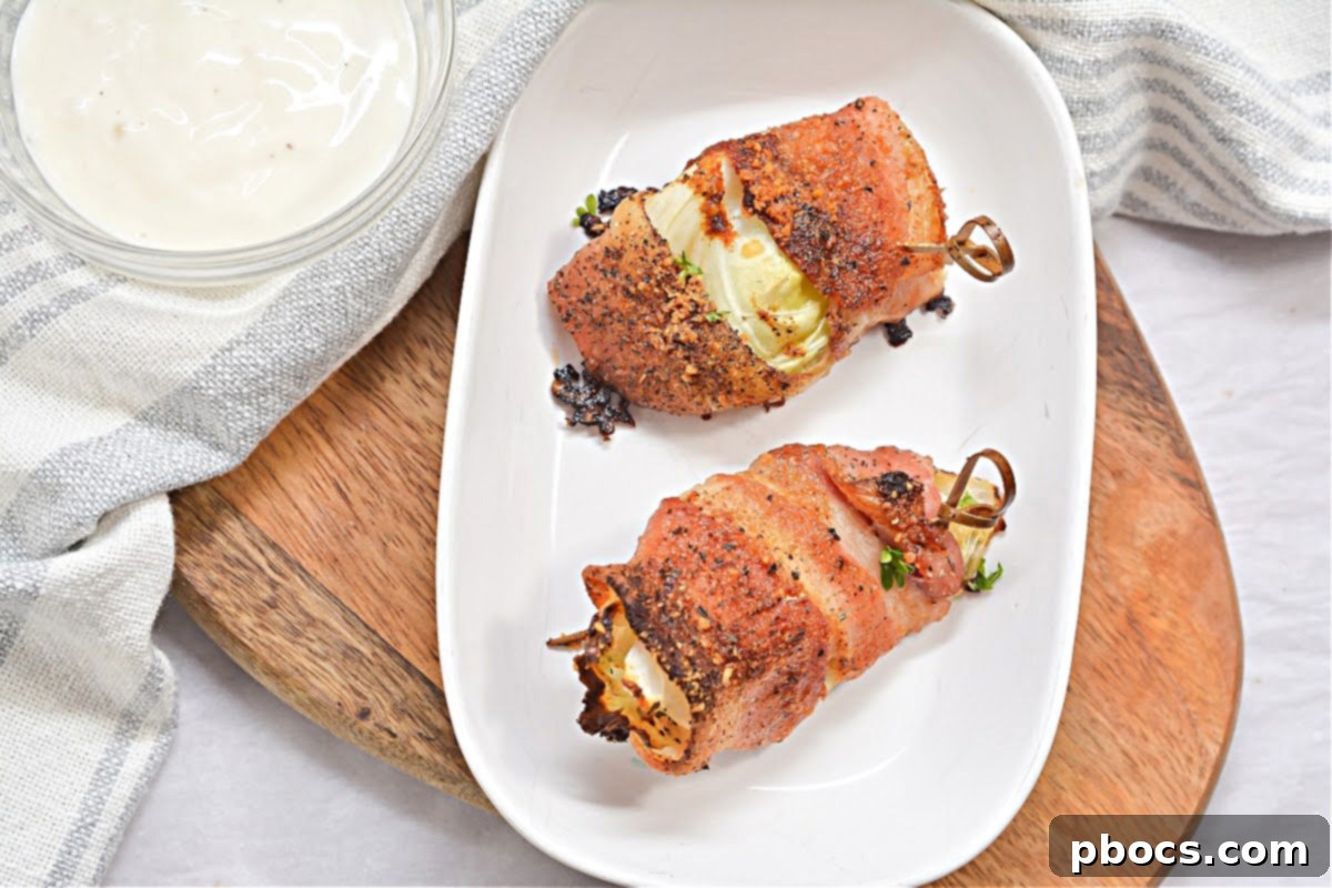 Savory Keto Bacon-Wrapped Cabbage 4 Low-carb and easy to prepare Keto Bacon Wrapped Cabbage