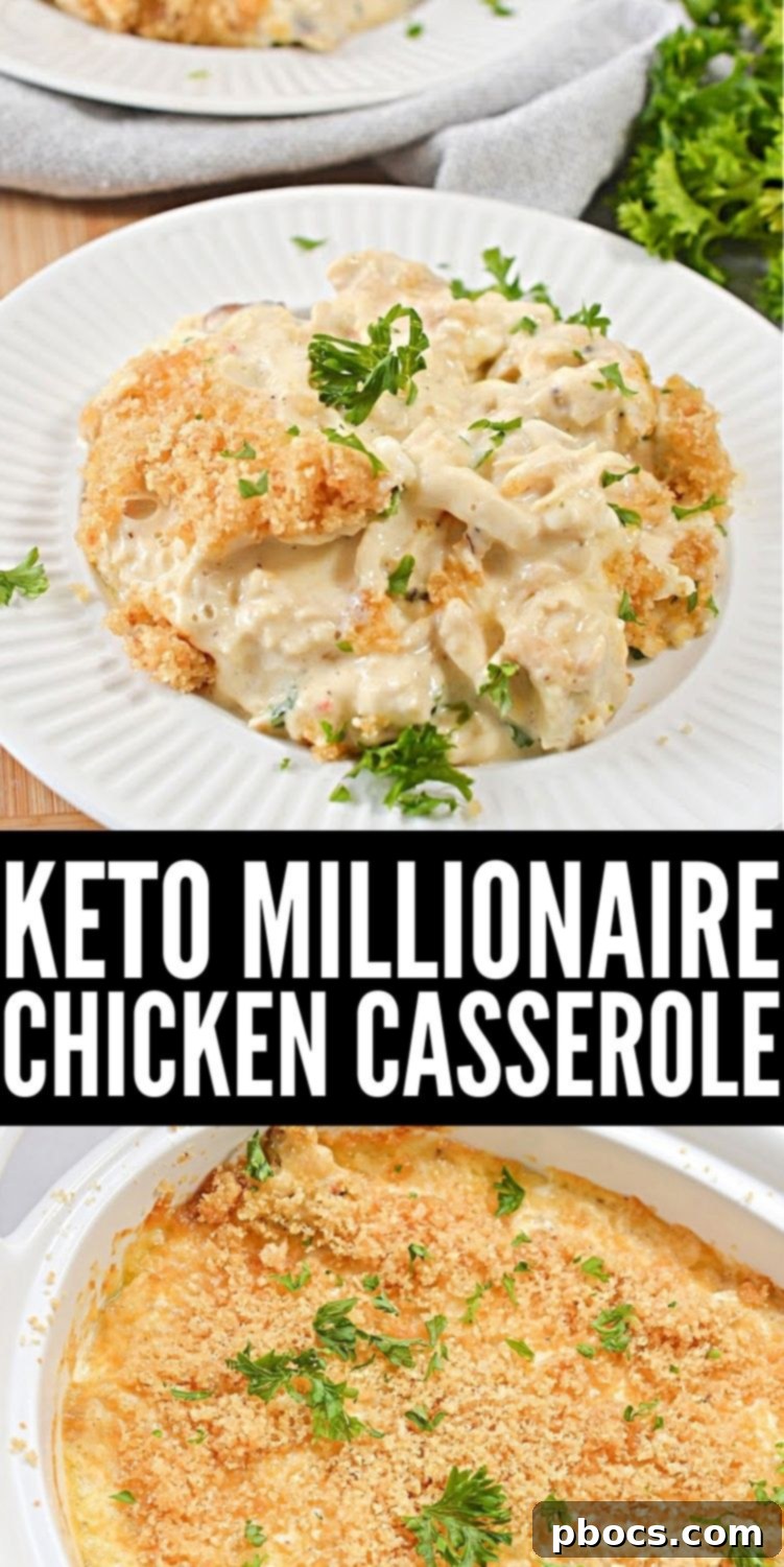 Keto Millionaire Chicken Casserole
