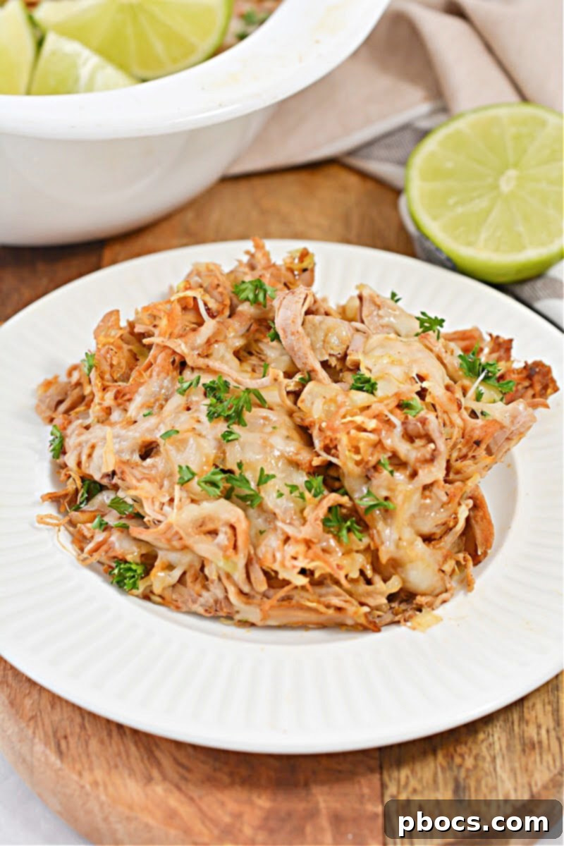 Keto Fiesta Pulled Pork Taco Casserole 5 Layering the Keto Mexican Pulled Pork Taco Casserole in a baking dish