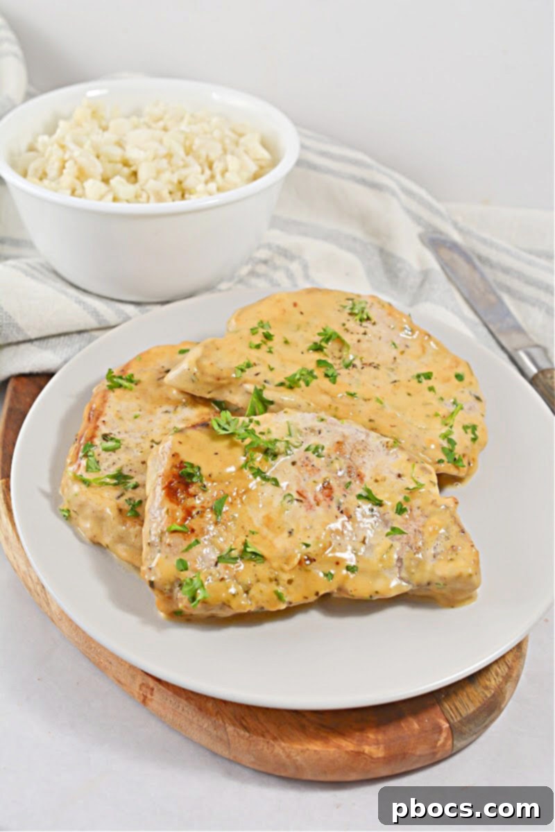 Creamy Keto Ranch Pork Chops
