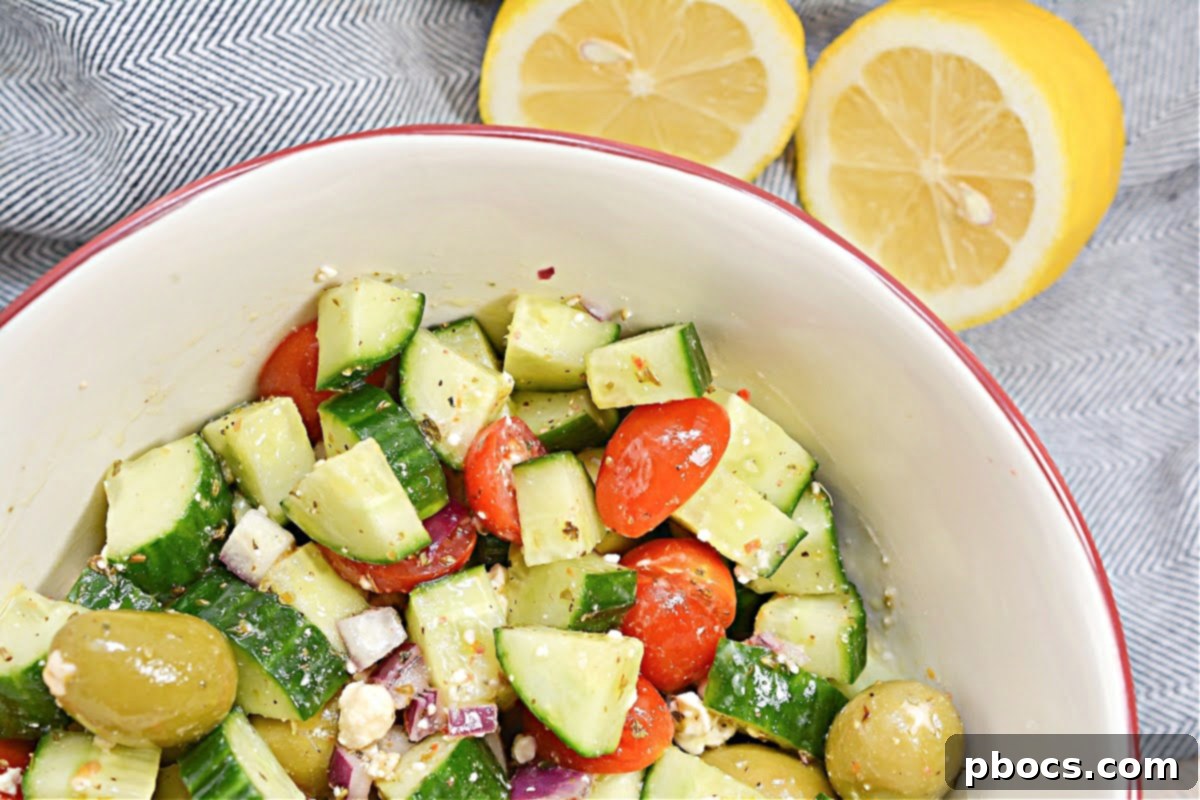 Keto Greek Cucumber Salad in an airtight container for meal prep