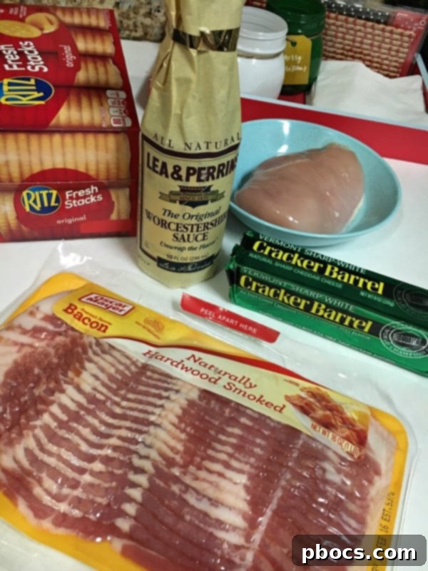 Preparing Bacon Wrapped Chicken Bites