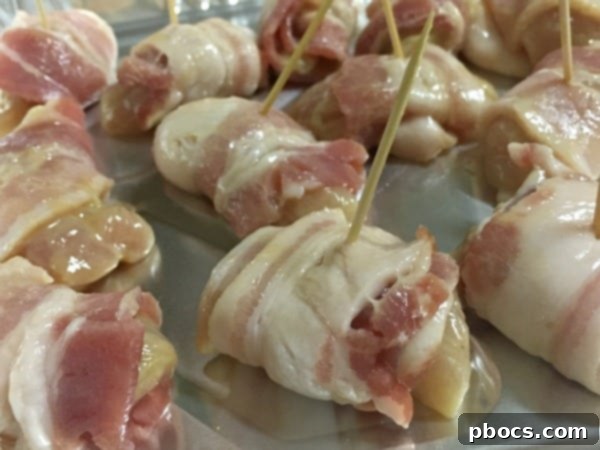 Assembling Bacon Wrapped Chicken Bites