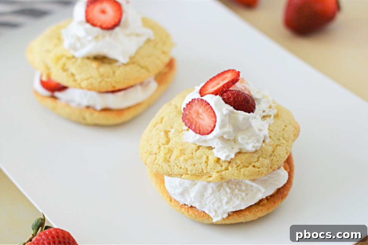 Gluten-Free Keto Strawberry Shortcake ready to serve at a party