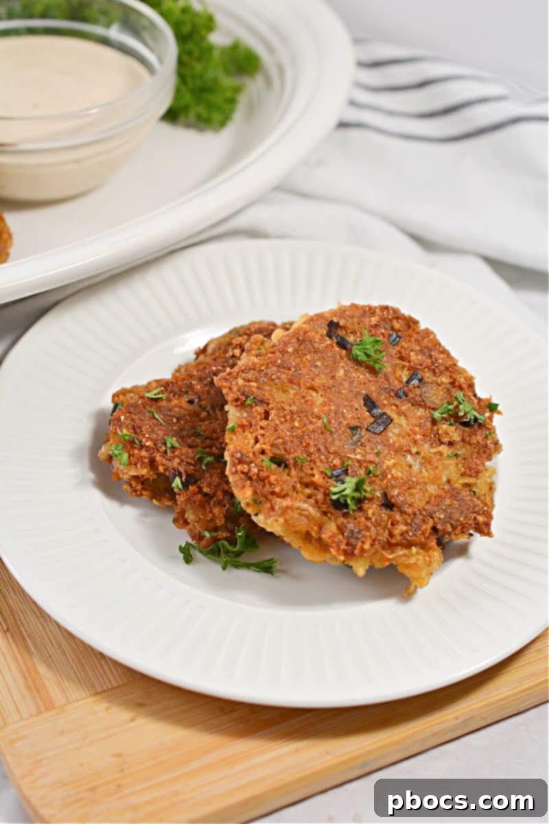 A fresh batch of Keto Crab Cakes, ideal for meal prepping.