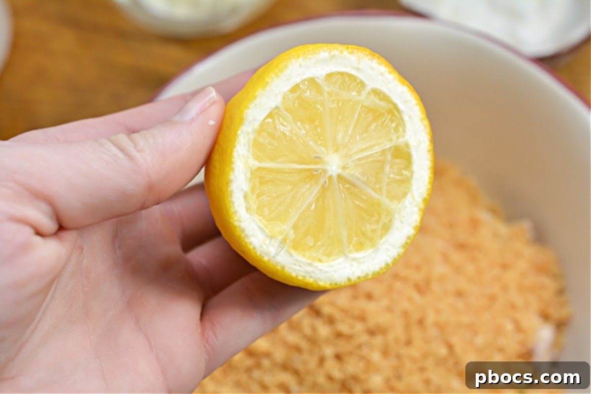 Dividing the crab cake mixture into even patties.