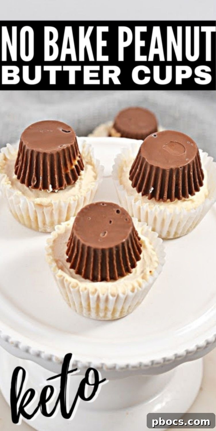 Final No-Bake Keto Peanut Butter Cups Recipe