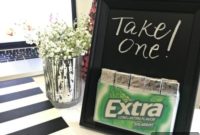Custom Chalkboard Gum Storage Frame