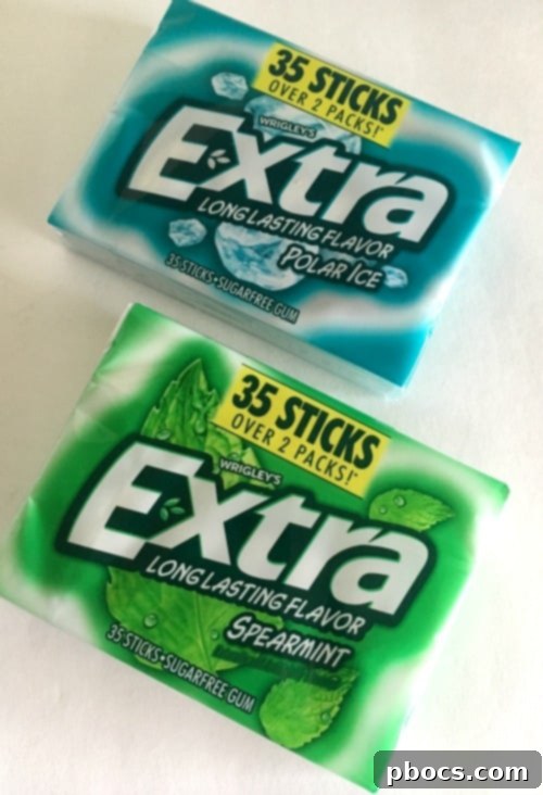 Custom Chalkboard Gum Storage Frame 3 Close-up of the DIY Chalkboard Frame Gum Holder with a personalized message