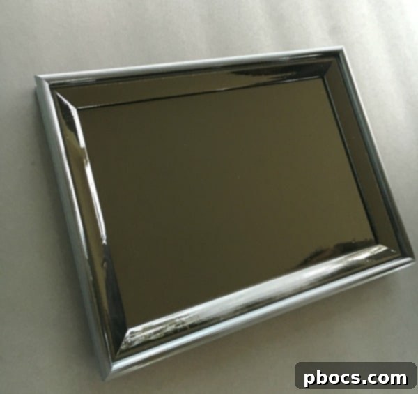 Custom Chalkboard Gum Storage Frame 6 Chalkboard painted frame drying on newspaper