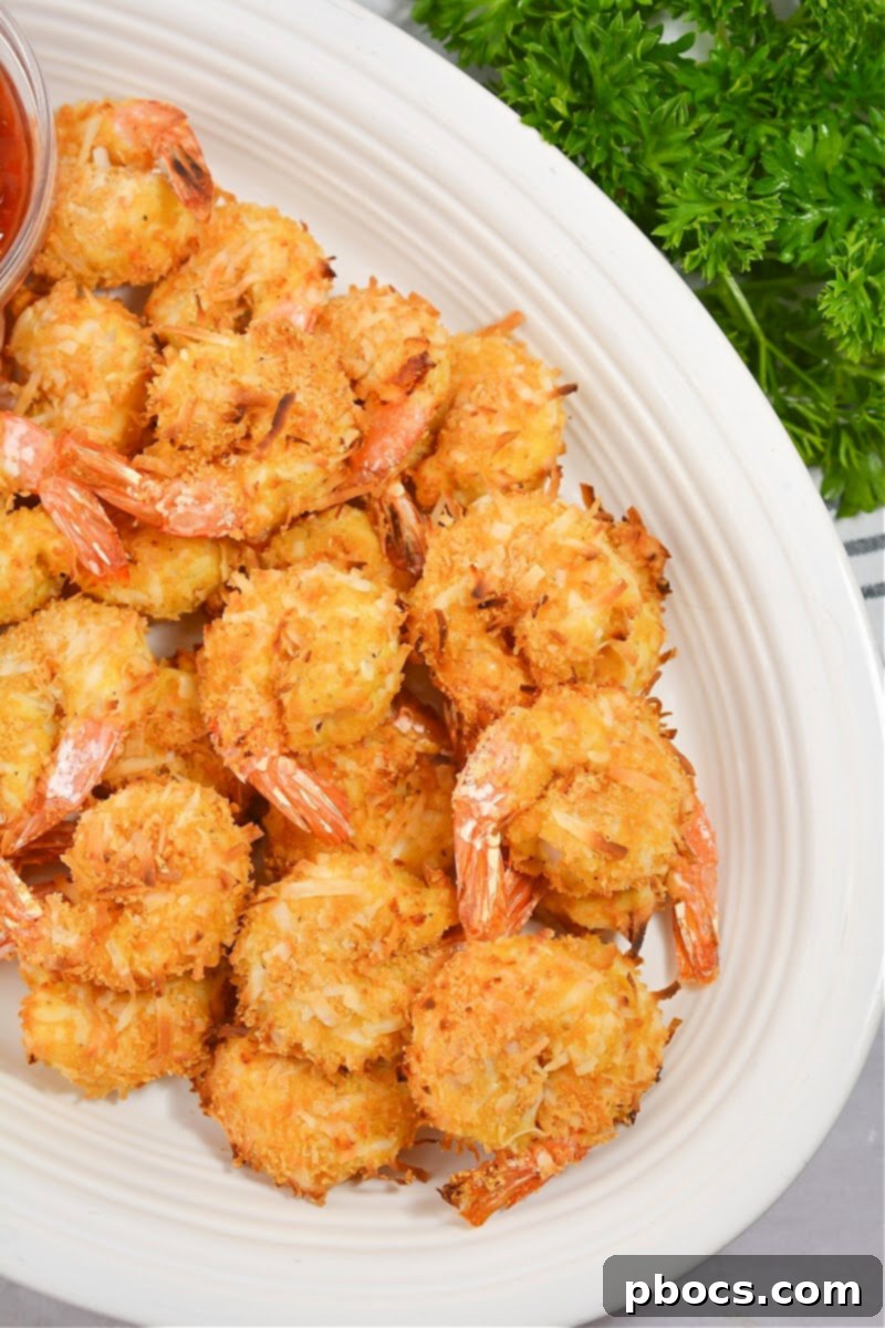 Keto Coconut Shrimp - a healthy, low-carb seafood dish