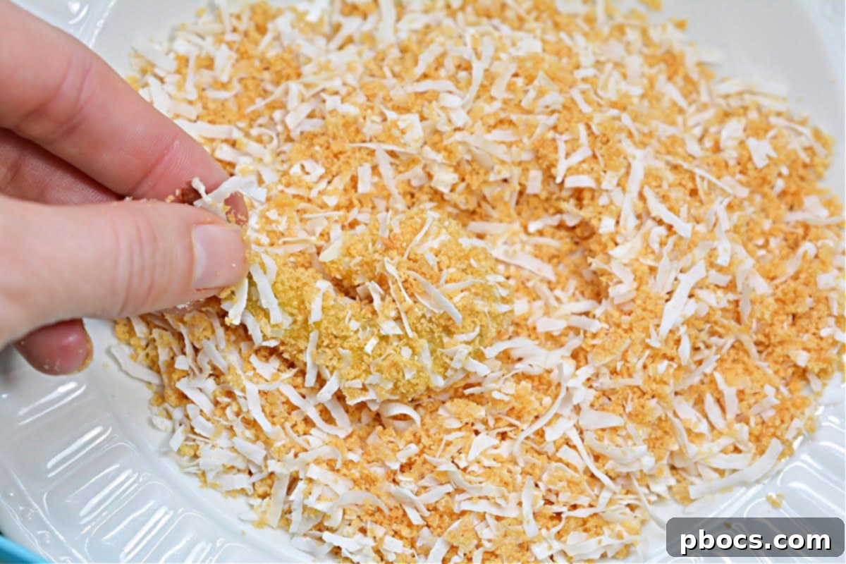 keto Shrimp ready for breading