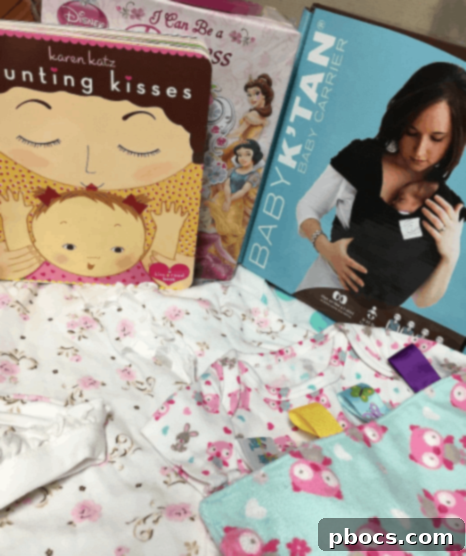 37 Weeks Pregnant: Is Preeclampsia Back? 4 Close-up of baby outfits and accessories.