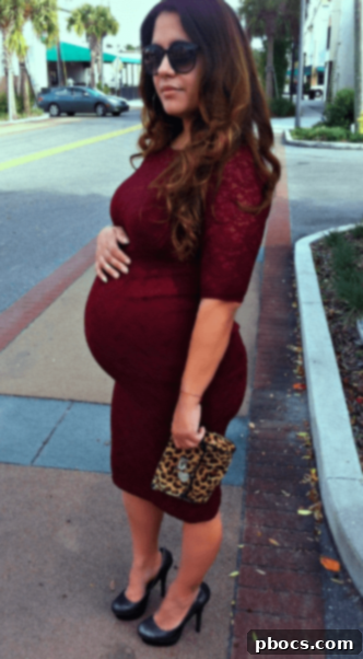 Bump Style Rewind 2 Flash Back Friday: Maternity Style - Elegant Lace Dress