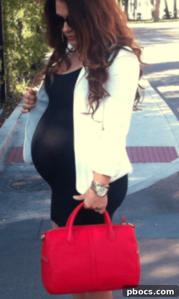 Bump Style Rewind 3 Flash Back Friday: Maternity Style - Vibrant Red Satchel