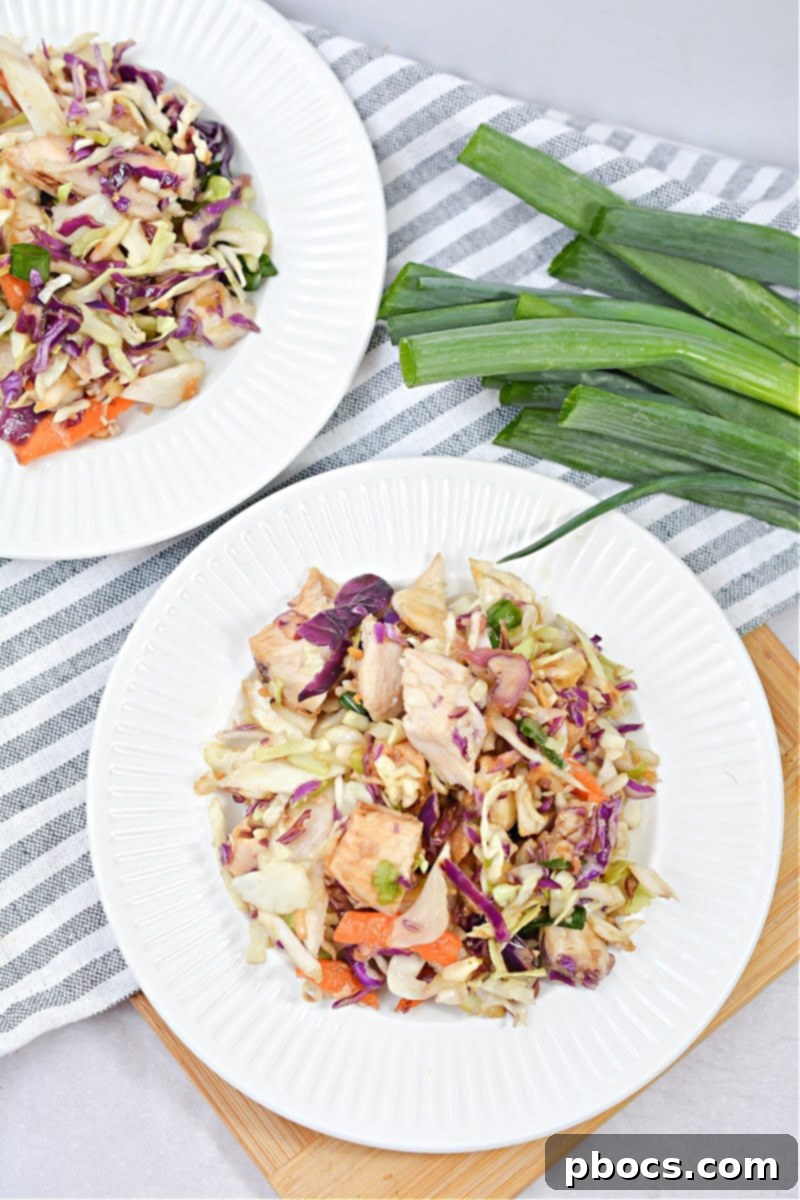 Keto Asian Chicken Chopped Salad
