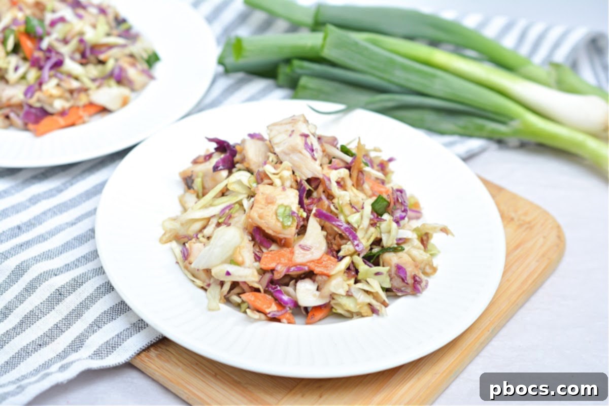 Keto Asian Chicken Chopped Salad