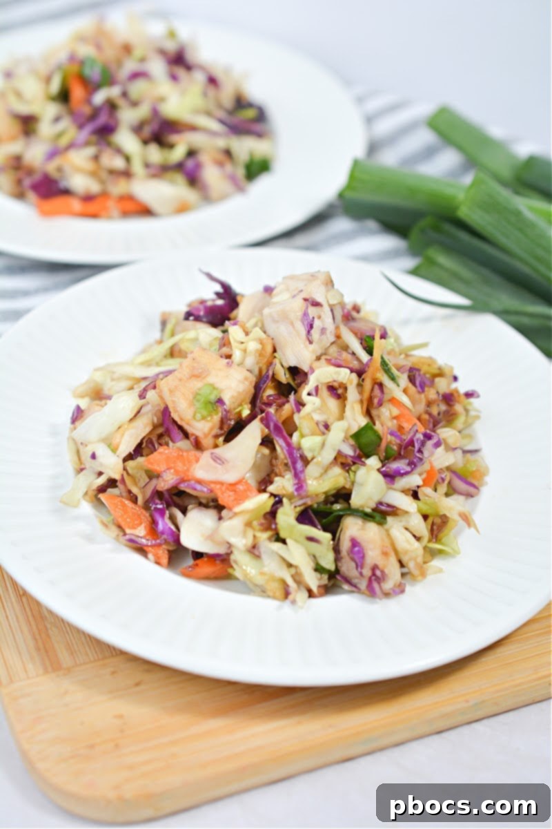 Keto Asian Chicken Chopped Salad