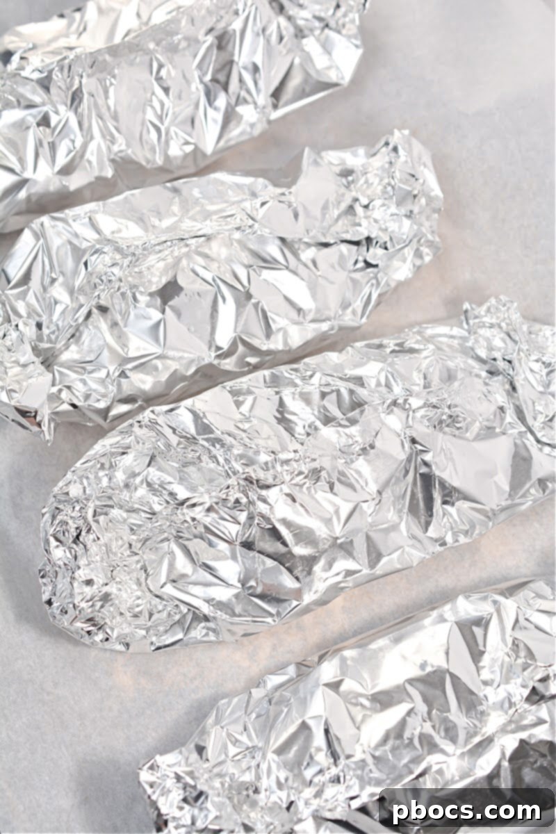 Keto Philly Cheesesteak Foil Packets baking