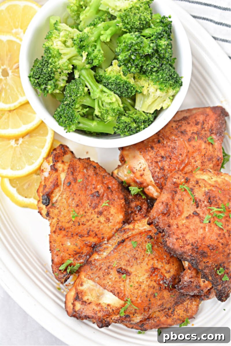 Keto Air Fryer Chicken Thighs