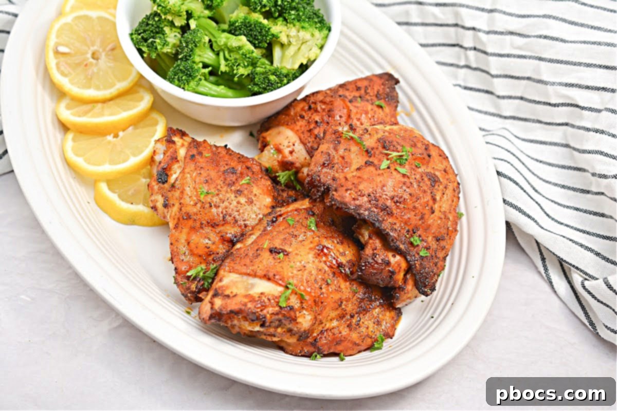 Seasoned Chicken Thighs with Garlic and Paprika
