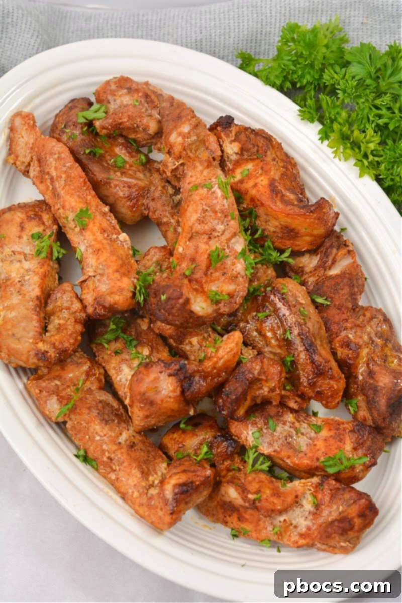 Cajun Keto Oven Ribs 7 Stored leftover Keto Cajun Baked Pork Ribs in an airtight container