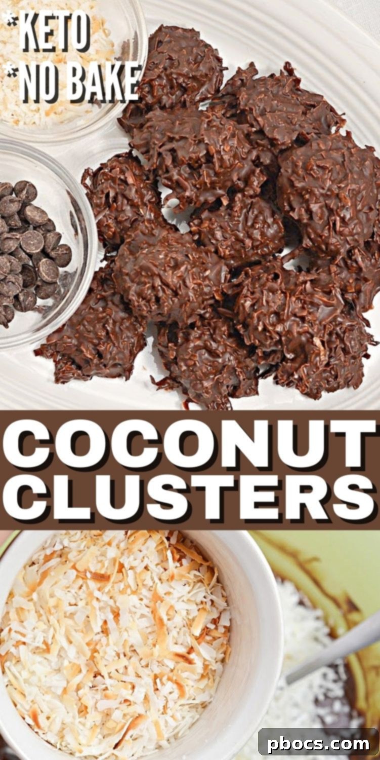 Coconut Keto Clusters Pinterest Pin